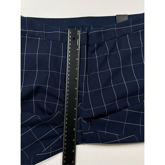NEW Amanda & Chelsea Hannah Windowpane Modern Fit Straight SplitHem Pant Size 8 - Picture 7 of 9